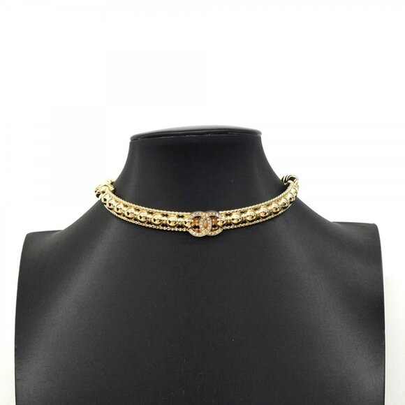 CHANEL Authentic Gold Logo Necklace - Picture 6 of 6